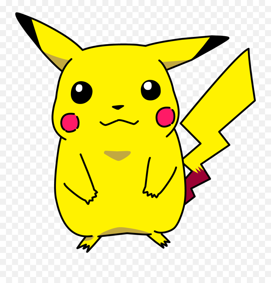 Free Pikachu Download Free Clip Art - Cartoon Drawing For Kids Pikachu Emoji,Pikachu Face Emoji