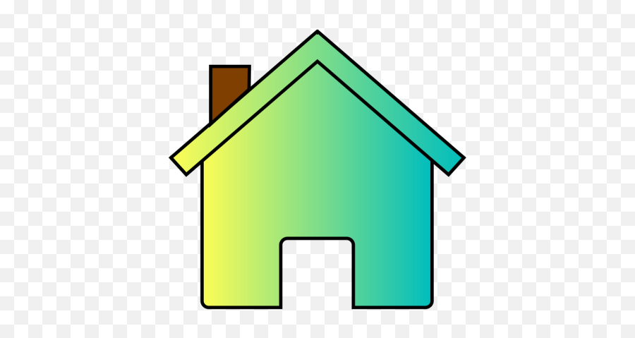 Yellowblue Fade House Png Svg Clip Art For Web - Download House Cliprts Emoji,House + Candy + House Emoji =