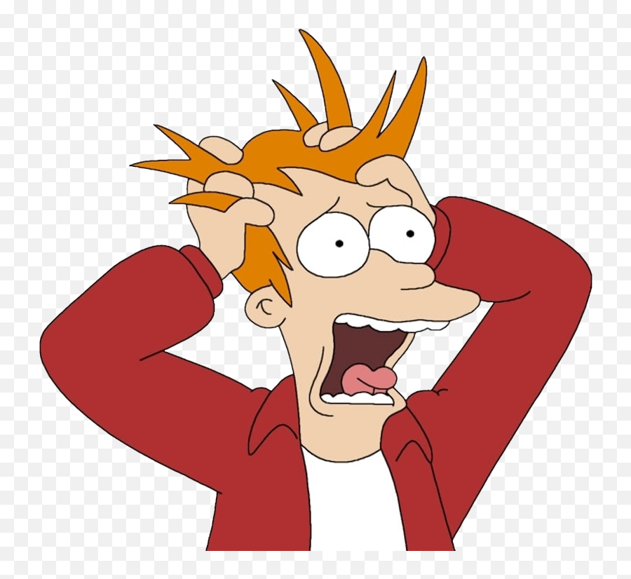 Futurama Fry 2 - Futurama Stress Png Emoji,Fry Futurama Emoji