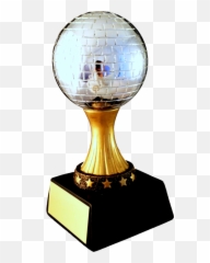 Mirror Ball Resin Trophy - Solid Emoji,Emoji Swimming Mirror