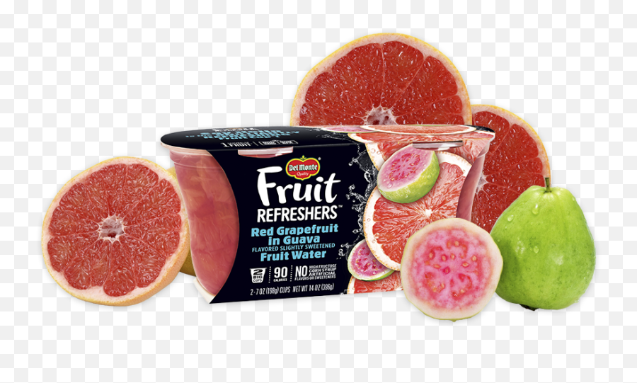 Fruit Refreshers Red Grapefruit In Guava Flavored Slightly Sweetened Fruit Water - Del Monte Fruit Refreshers Emoji,Water Squirt Emoji