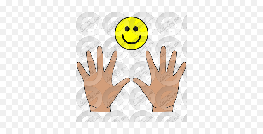 Nice Hands Picture For Classroom Therapy Use - Great Nice Happy Emoji,Smiley Emoticon With Hand