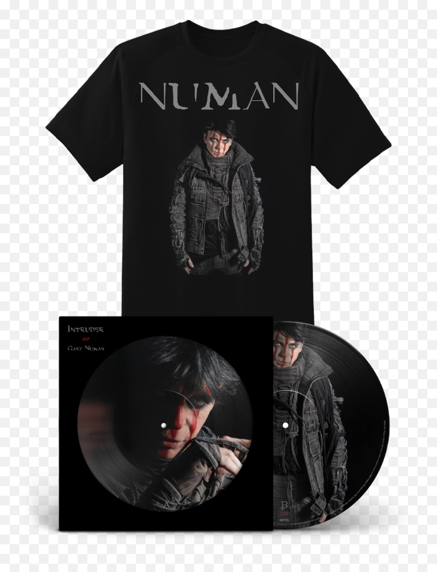 Intruder Double Picture Disc Vinyl - Gary Numan Intruder Picture Disc Emoji,Gary Numan Emotion Tour Shirt