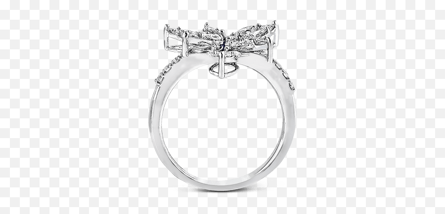 18k White Gold Diamond Fashion Ring - Solid Emoji,Emotion Ring White