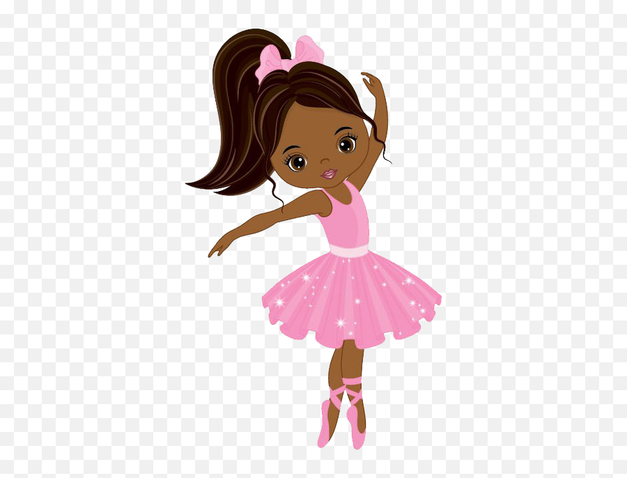 Dibujos E Imagenes De Niños - Girl Black Ballerina Clipart Emoji,Emoticon Rezando Fondo Transparente