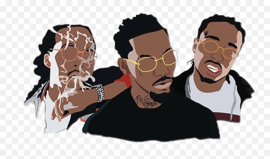 Lil Yachty Quavo Cartoon - Migos Cartoon Wallpaper Hd Emoji,Lil Yachty Emoji Type Beat