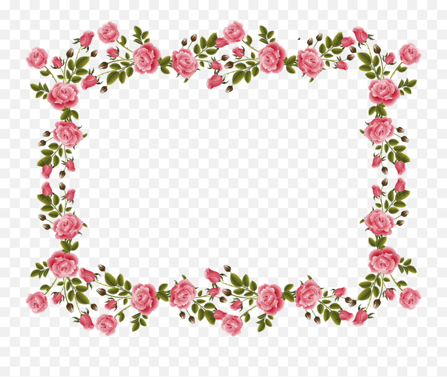 Pink Flores Png Hubpng Es - Beautiful Rose Flowers Border Emoji,Flores Emojis Png