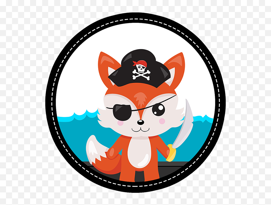 Woodland Animals Printable Pirate Ship Cupcake Toppers - Pirate Ship Cupcake Toppers Printable Free Emoji,Kawaii Emoticon Dividers