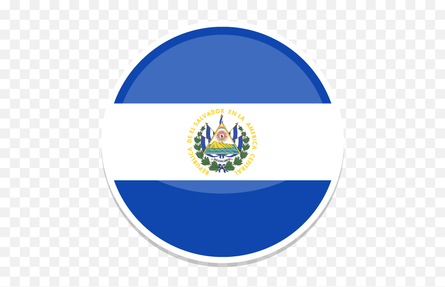 El Salvador Free Icon Of Round World - El Salvador Flag Circle Emoji,Emoticon Bandera De Venezuela Facebook
