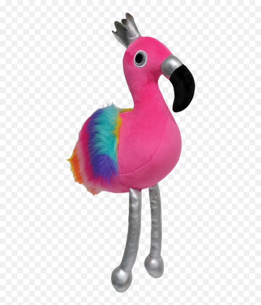 Flamingo Fleece Stuffed Animal - Flamingo Furry Emoji,Flamongo Emoji