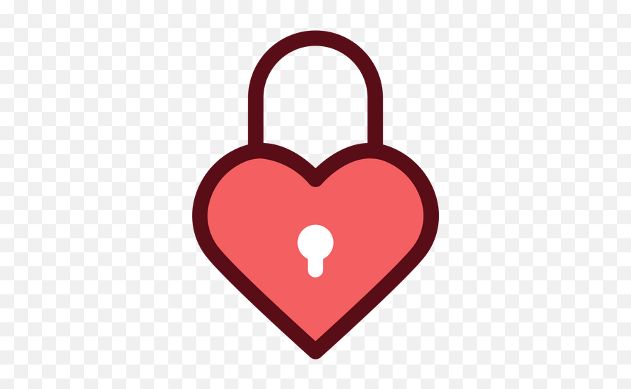 Love Lock Icon Of Colored Outline Style - Girly Emoji,Padlock Emoji