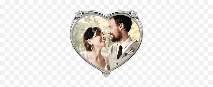 Engraved Heart Shaped Wedding Photo Ring Sterling Silver - Honeymoon Emoji,Heart Emoticon Ring Silver