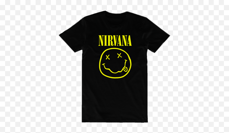 Comprar Rock Em Moskoffstore - Nirvana Band T Shirt Emoji,Emoticon Velozes