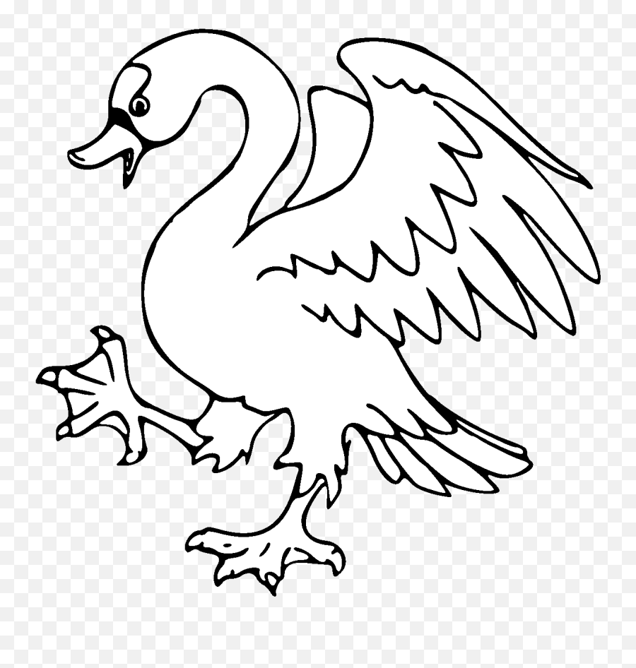 Pdf - Heraldic Swan Clipart Full Size Clipart 1071755 Heraldic Swan Png Emoji,Emoji Horse And Plane