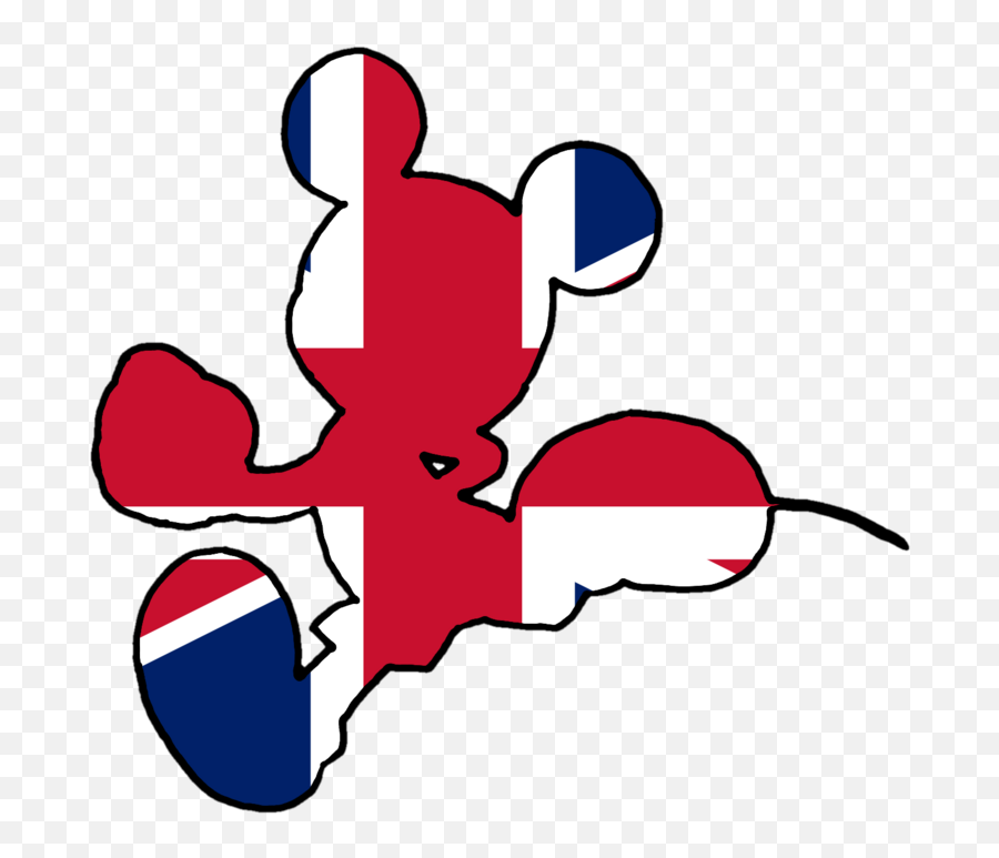 Fanart British Flag But Itu0027s Mickey Mouse - Shaped Fandom Emoji,Flag Of Britain Emoji
