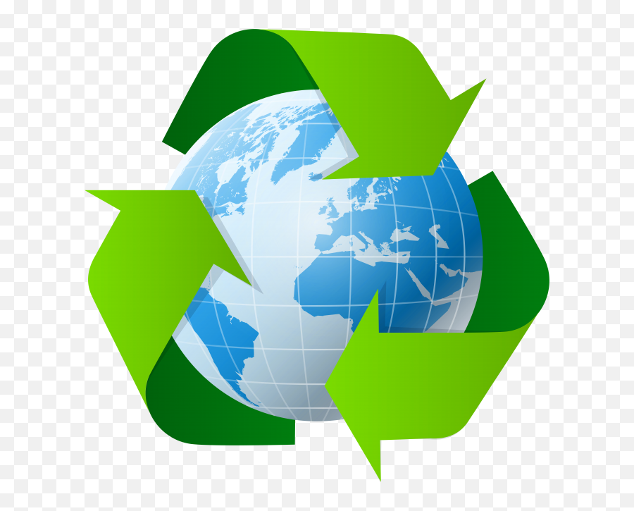Earth With Recycle Symbol Transparent Png Image Emoji,Recycle Emoji\