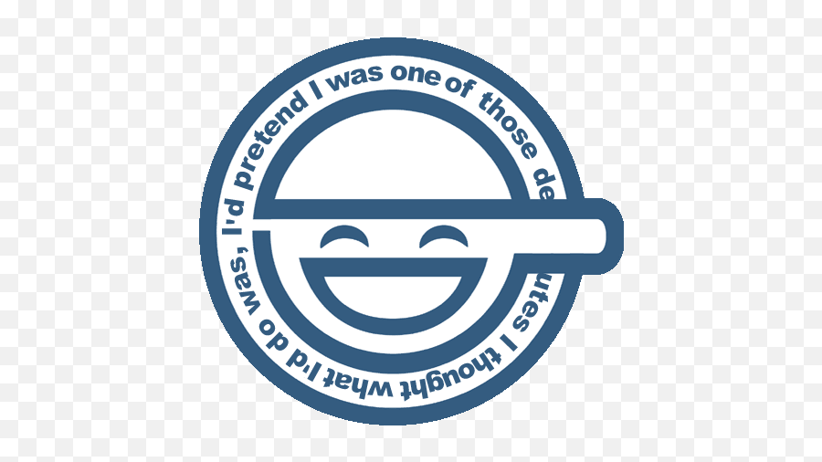 My Cells Wallpaper Laughing Man - Thought What I D Do Was Pretend Emoji,Rotating Thinking Emoji Gif