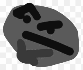 Thonk A Gray Thonking Sticker By - Thinking Twitch Emote Emoji,Thonk Emoji