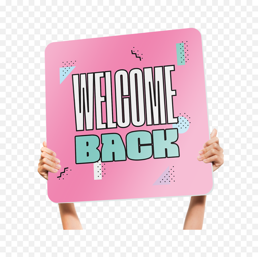 Welcome Back Fun Handheld Church - Hard Emoji,Welcome Home Emoji