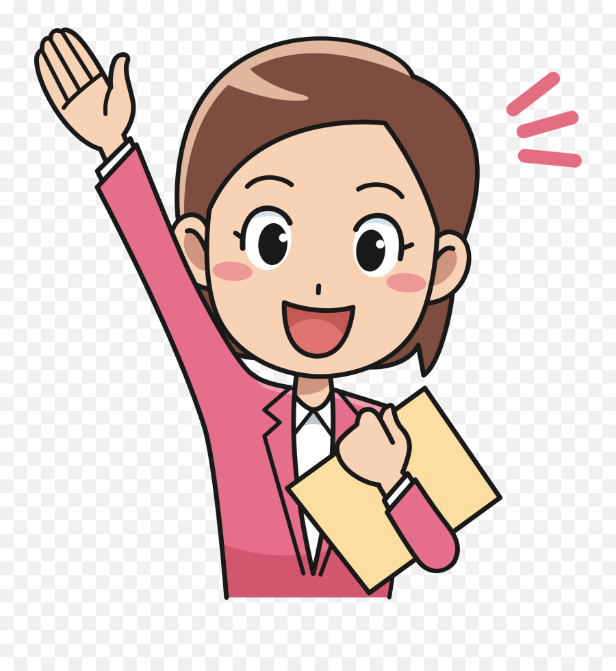 Emotion Human Girl Png Clipart - Female Office Worker Cartoon Emoji,Emotion Girl