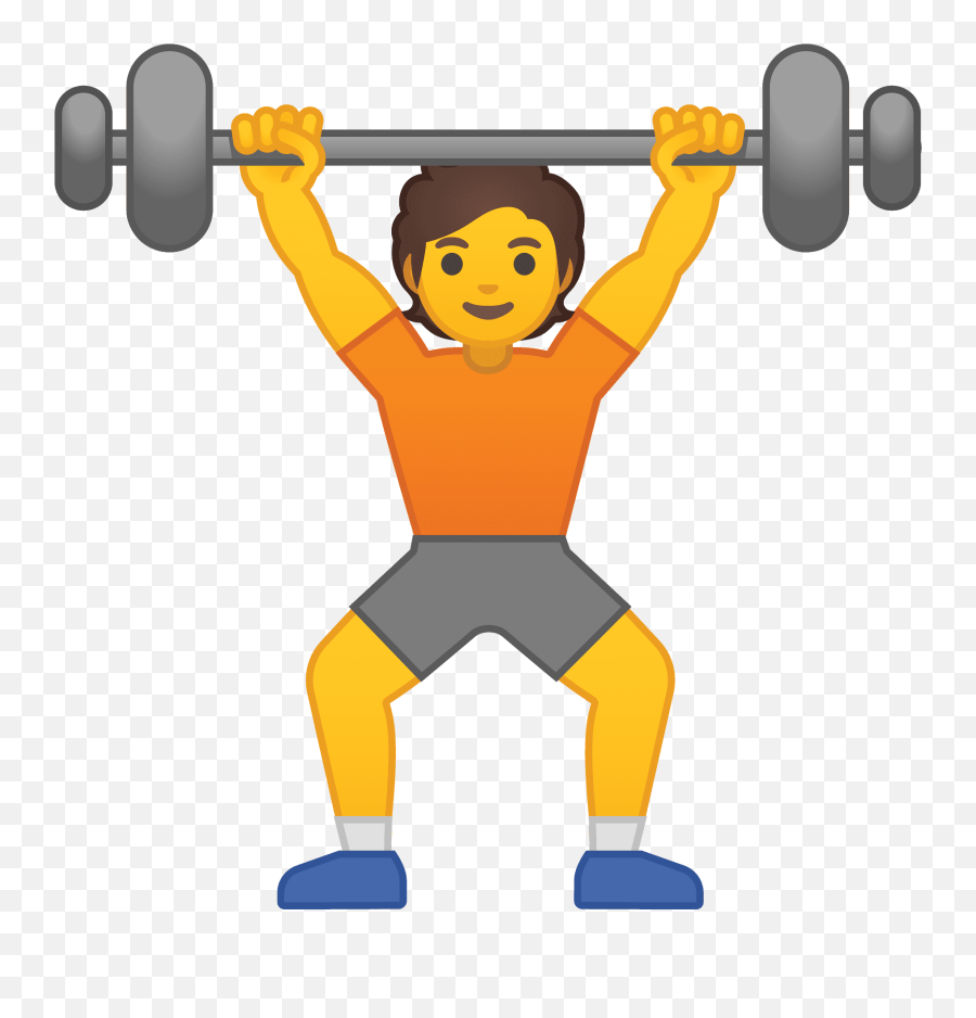 Person Lifting Weights Emoji - Weight Lifting Emoji,Weights Emoji