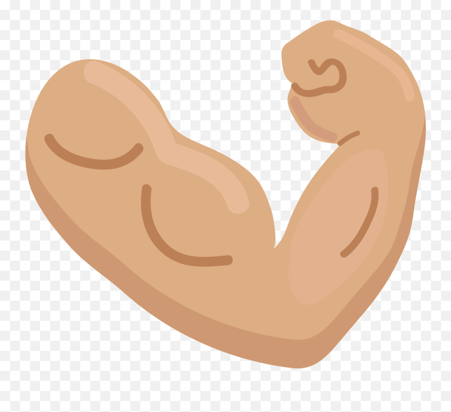 Muscle Clipart - Soft Emoji,Muscle Arm Emoji