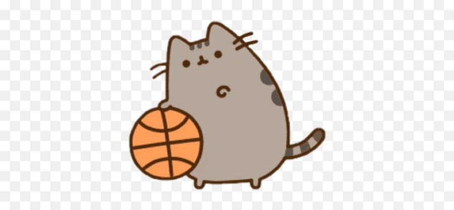 Pusheen Cat Basketball Sticker - Pusheen Basketball Emoji,Pusheen The Cat Emoji