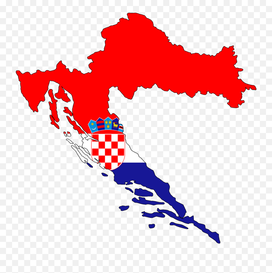 Croatia Flag - Croatia Map With Flag Emoji,Croatia Flag Emoji