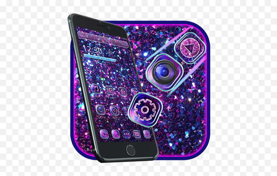 Purple Glitter Theme U2013 Appar På Google Play - Mobile Phone Case Emoji,Emoji Icons Phone Case