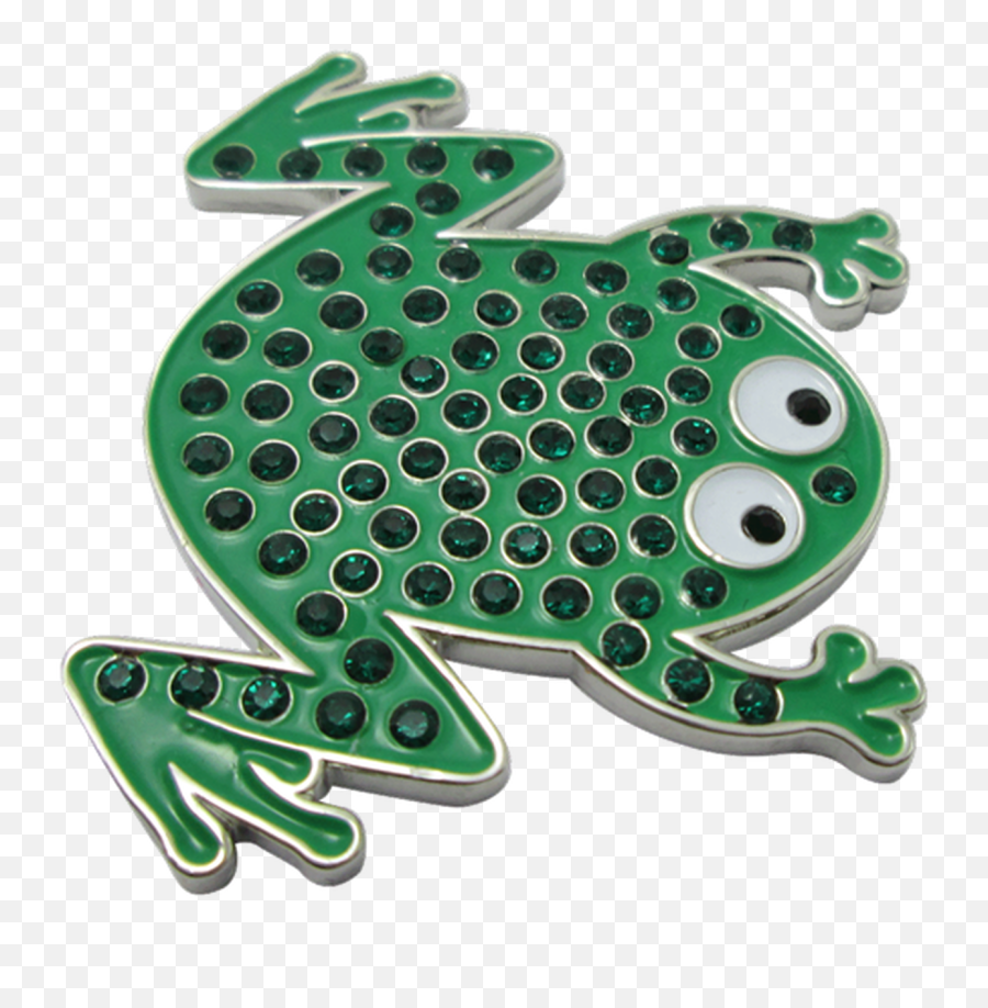 Green Frog Ball Marker Hat Clip - Frogs Emoji,Frog Emoji Hat