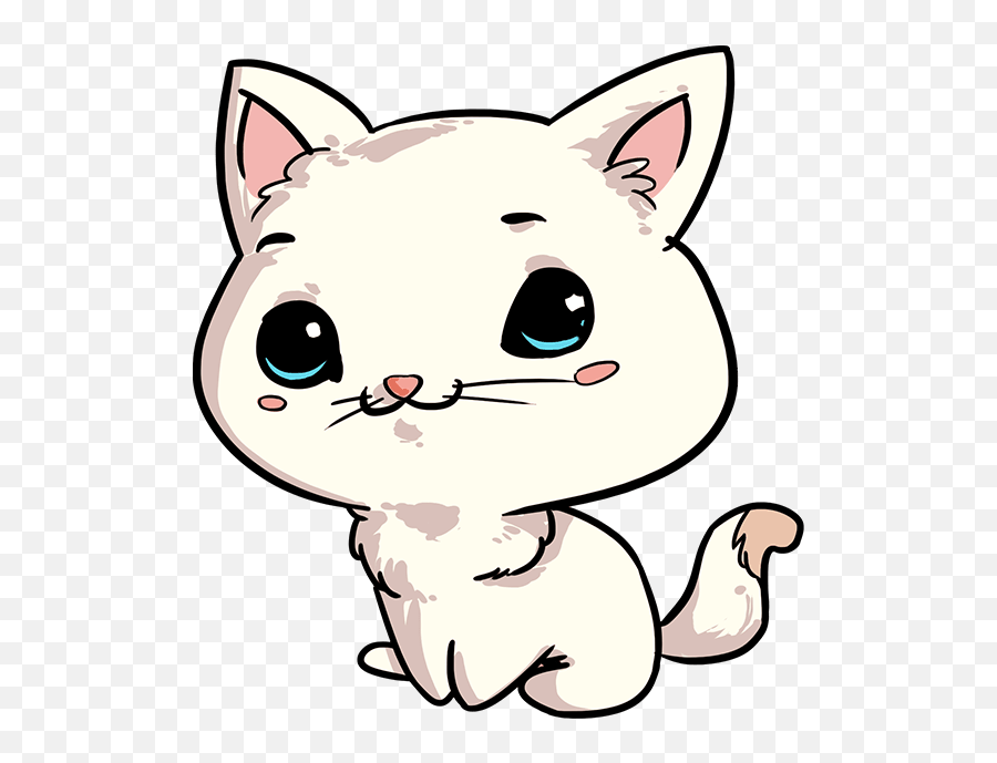 How To Draw A Chibi Cat - Chibi Cat Emoji,Cat Eye Emotions