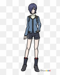How To Draw Touka Kirishima Tokyo Ghoul - Draw Touka From Tokyo Ghoul Emoji,Tokyo Ghoul Emojis