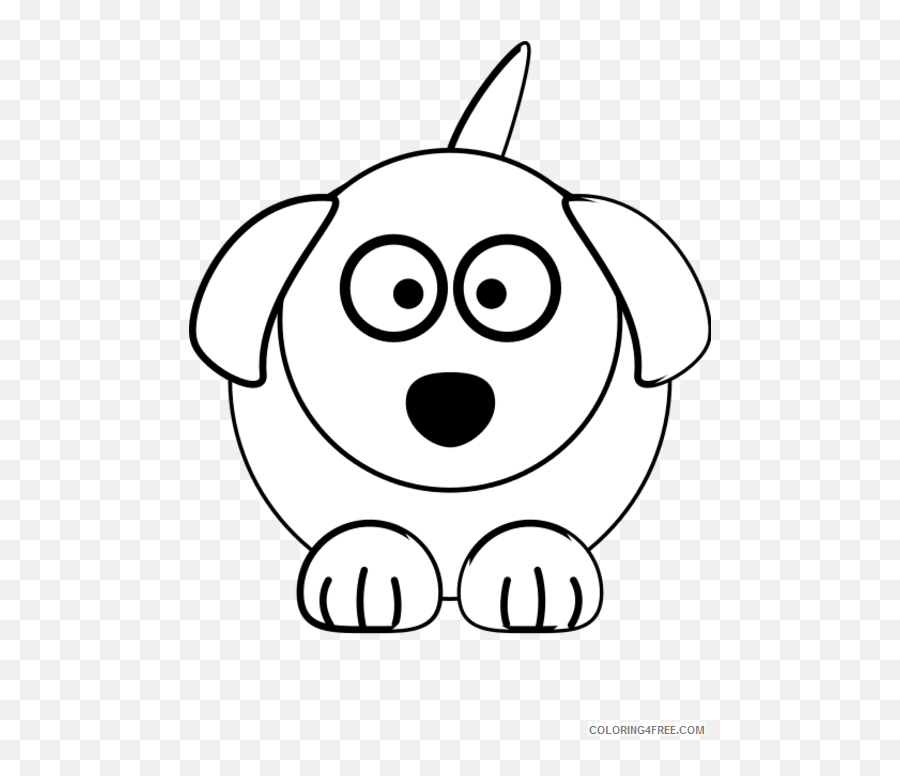 Dog Clip Printable Coloring4free - Dog Cutest Animal Drawing Anime Emoji,Dog Emoji Coloring Pages