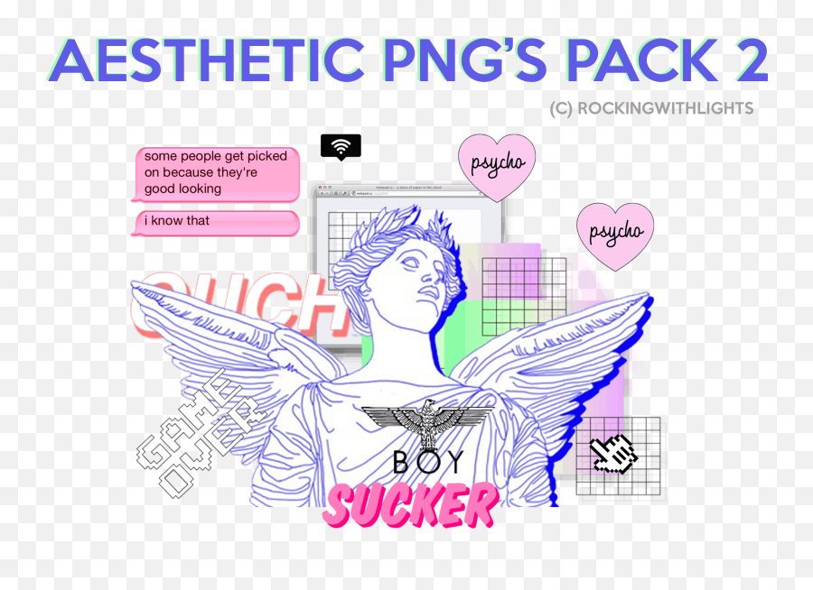 Aesthetic Overlays Png Page 1 - Line17qqcom Emoji,Psycho Emoji