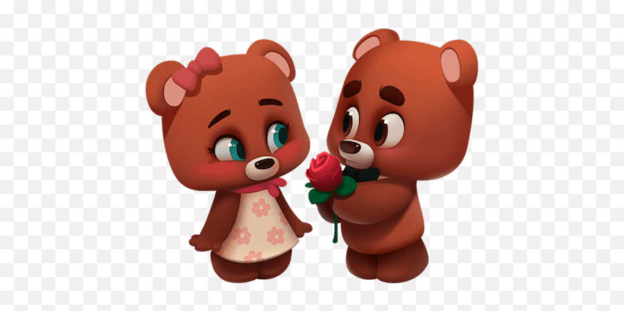 Spreading The Love For Valentines - Kik Bear Stickers Emoji,Cool Kik Names With Emojis