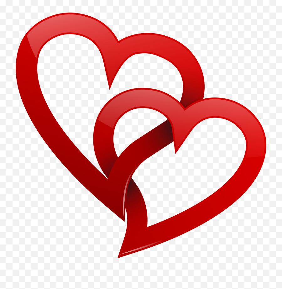 Red Clipart Two Heart Red Two Heart - Heart Clipart Png Emoji,Two Heart Emoji