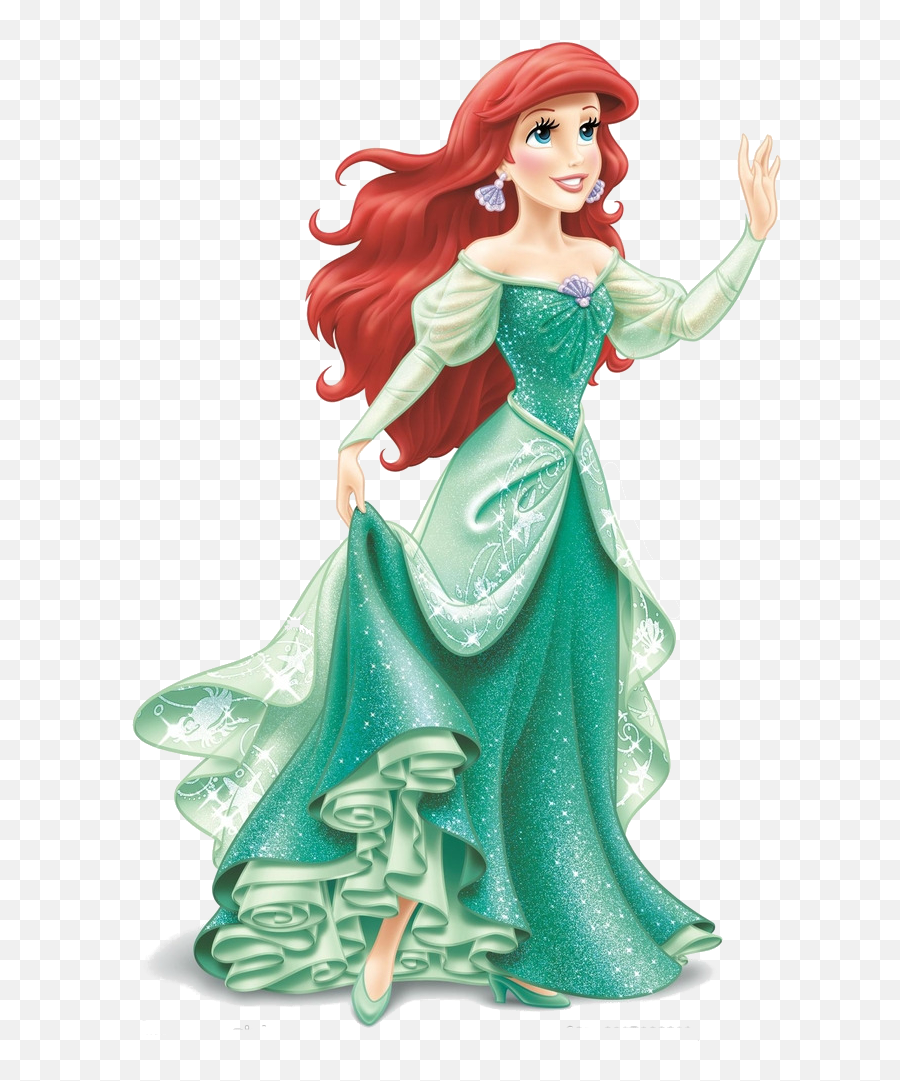 Disney Princess Ariel Disney Princess - Princess Ariel Green Dress Emoji,Oh My Disney Frozen Emoji