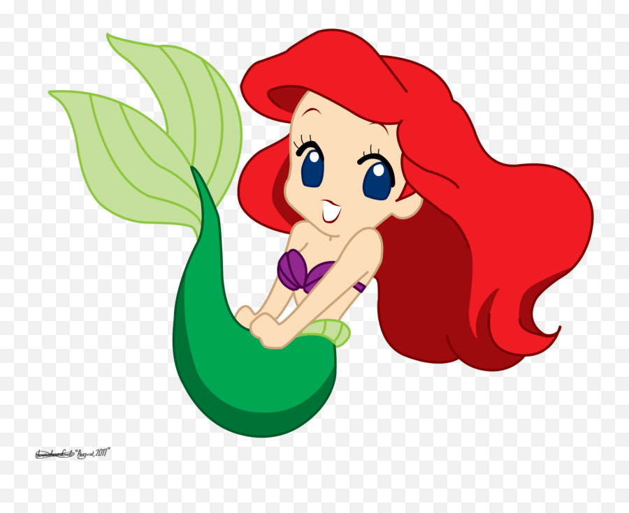 Little Mermaid Iphone Clipart - Cute Cartoon Cute Mermaid Clipart Emoji,Little Mermaid Sketches Ariel Emotions