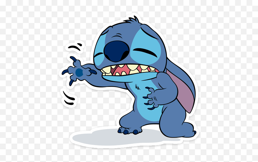Pin - Stitch Con Pancake Stickers Emoji,Disney's Stitch Emotions