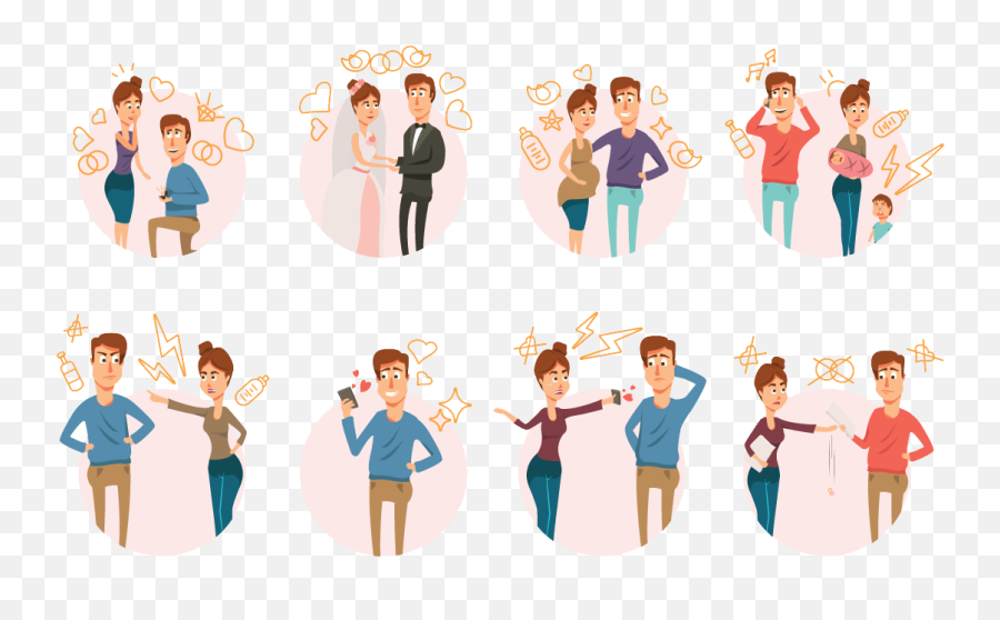 Weal Woe - Marriage Divorce Art Emoji,Weal With Emotion