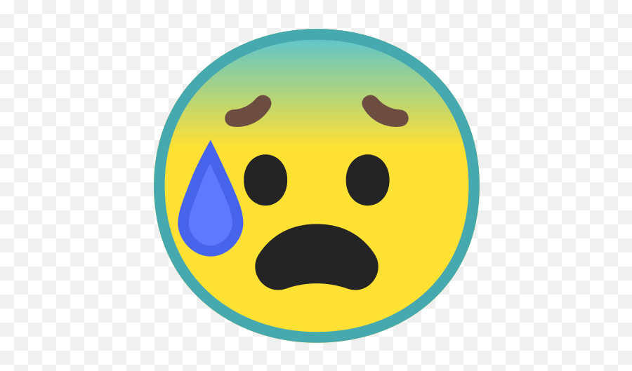 Anxious Face With Sweat Emoji Meaning - Anxious Face Emoji,Nervous Emoji