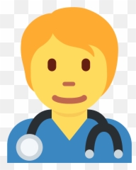 Health Worker Emoji Clipart - Emojis De Doctores,Patient Emoji