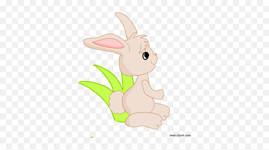 Free Easter Clip Art Easter Bunny - Animal Figure Emoji,Bunny Holding Cake Emoticon