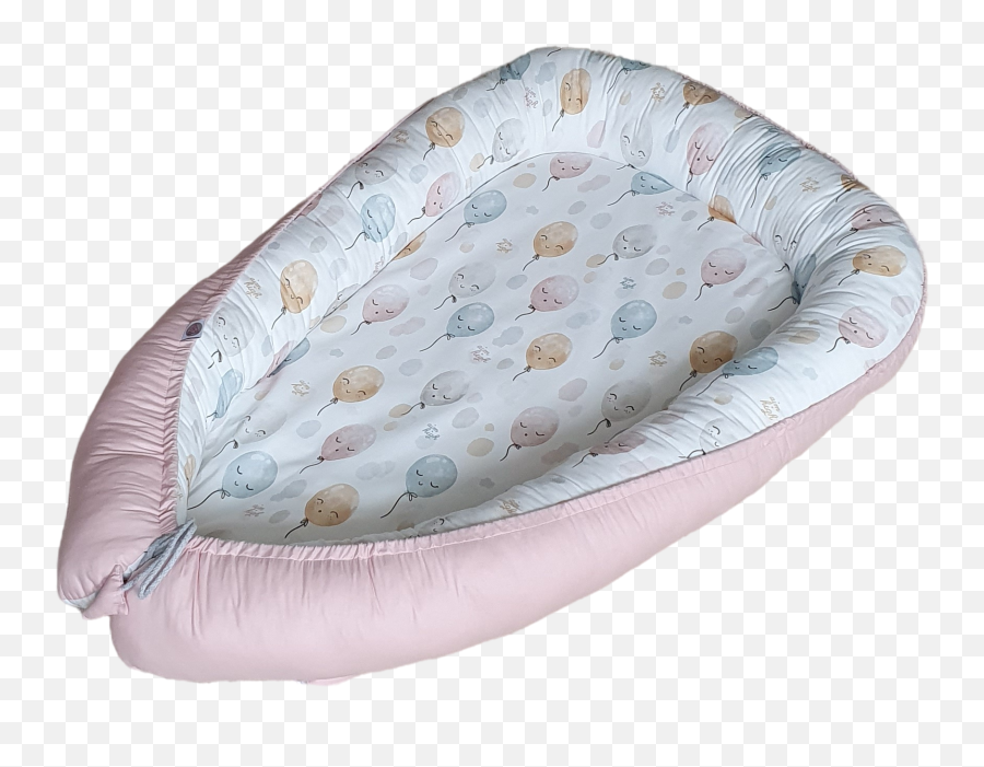 Balloons Pink Baby Nest Bed - Dog Bed Emoji,Pink Emojis Bed Spreads