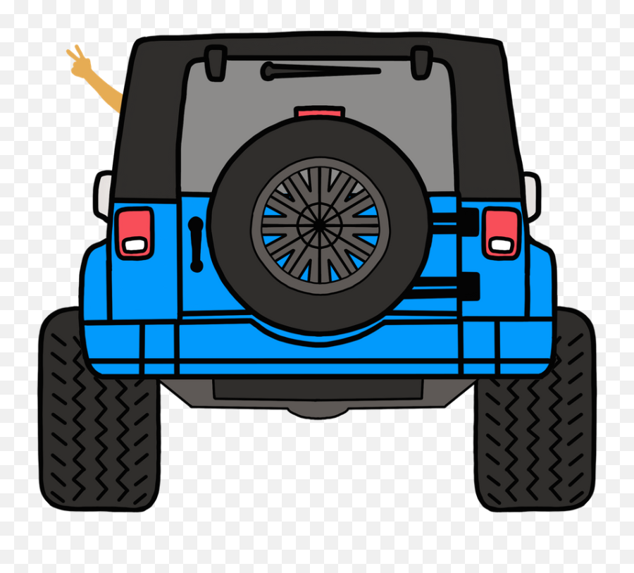 20x26 - Back Of A Jeep Emoji,Jeep Emoji - Free Emoji PNG Images ...