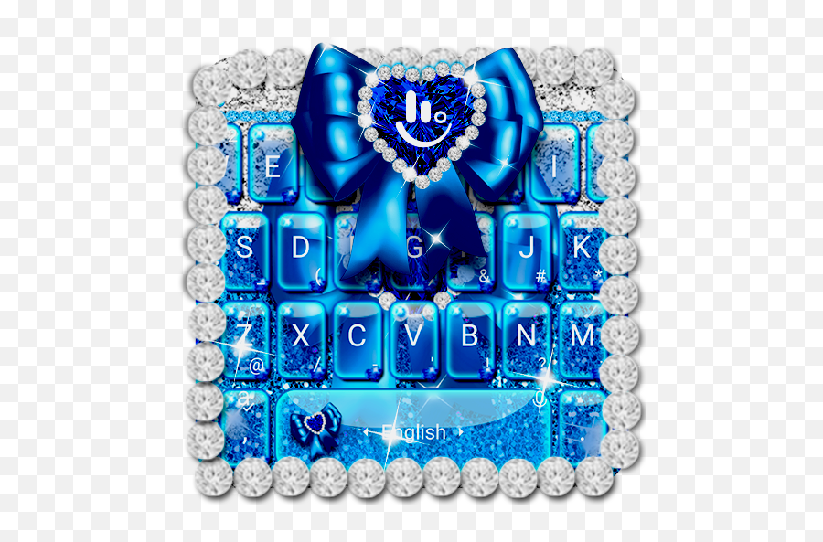 Blue Glitter Bow Keyboard Theme Apk Download For Windows Emoji,Gitter Im Emojis