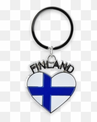 Finland Heart Keychain Emoji,Heart With Red Cross Emoticon Facebook