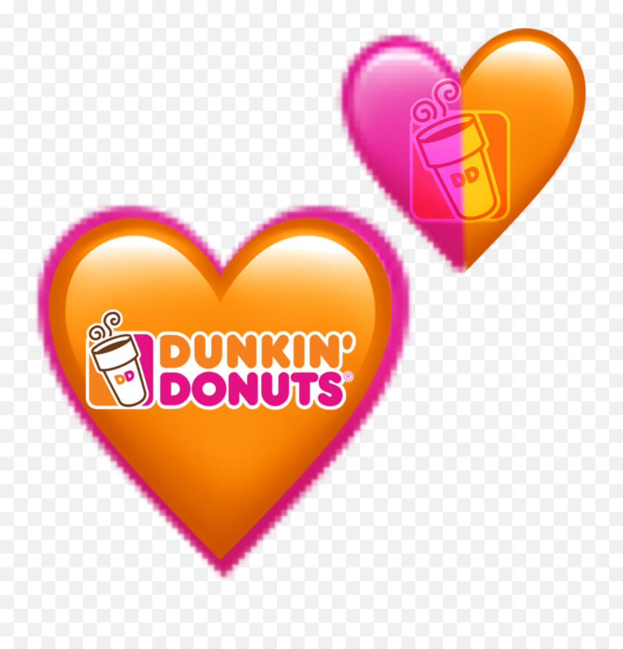 Dunkindonuts Hearts Emoji Coffee Sticker By Marie Rose - Girly,Coffee And Heart Emoji