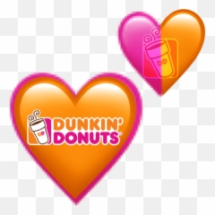 Dunkindonuts Hearts Emoji Coffee Sticker By Marie Rose - Girly,Coffee And Heart Emoji