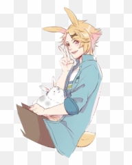 Yoosung Sticker By Ladiablalocadecorazon - Yoosung Bunny Emoji,Yoosung Emoji Gif